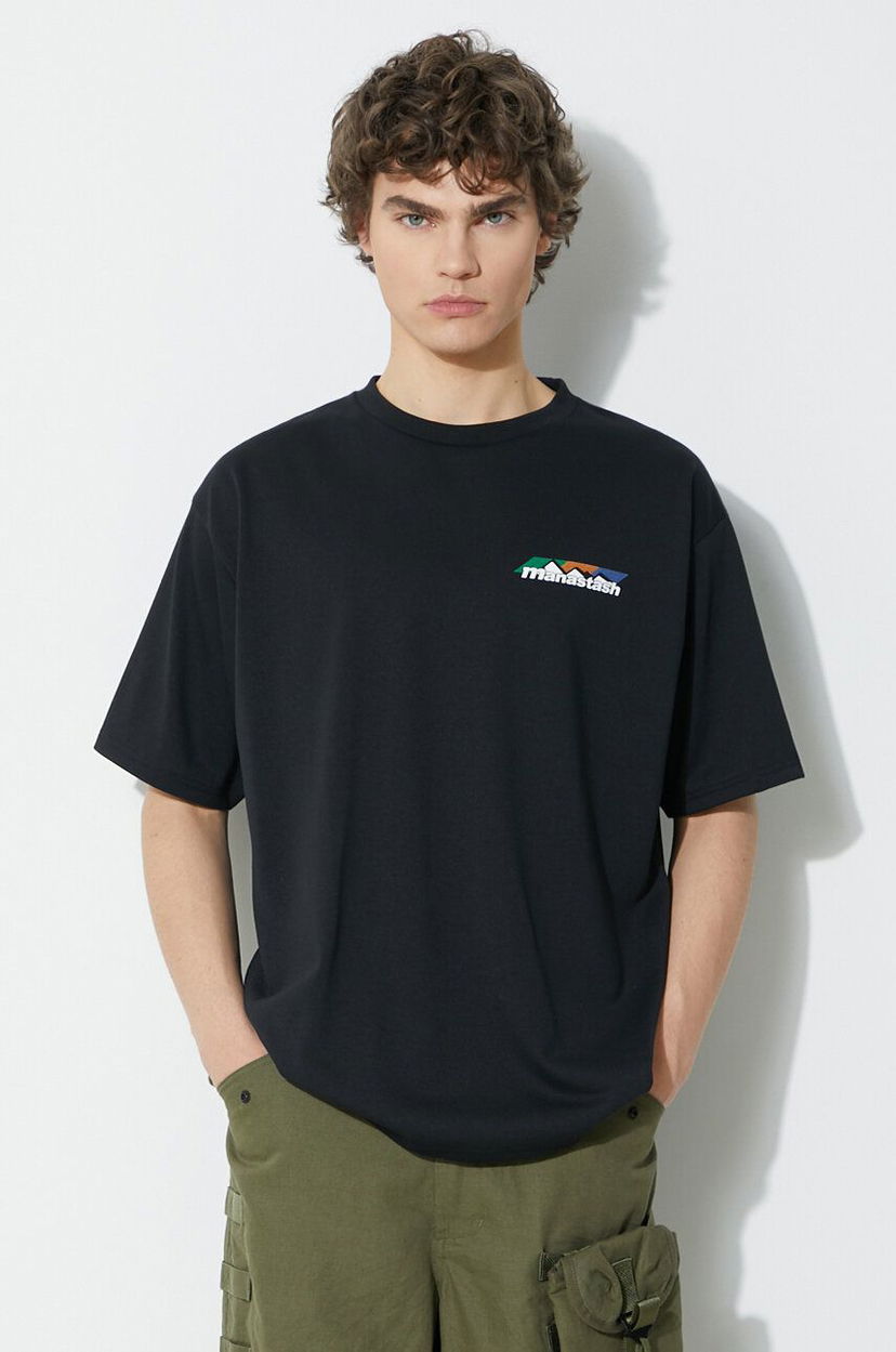Футболка Manastash Manastash Re:Poly Scheme Logo T-Shirt чорний | 7924134013