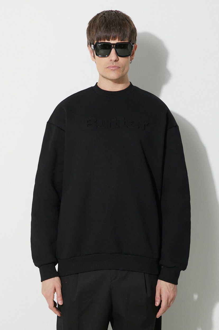 Світшоти Butter Goods Embossed Logo Crewneck Sweatshirt чорний | BGQ423D11104