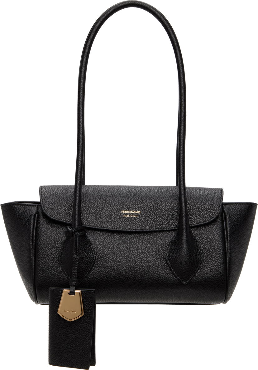 сумка-тоут FERRAGAMO Ferragamo East-West S Tote Bag чорний | 773169
