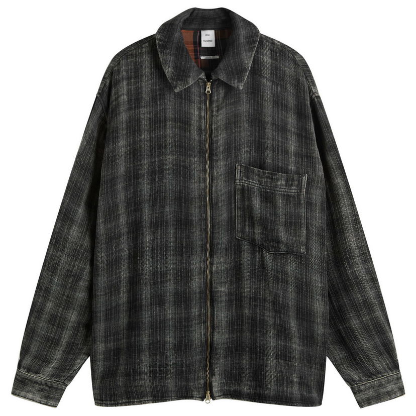 Сорочка Won Hundred Zayne Zip Overshirt, Size Small чорний | 3704-13059