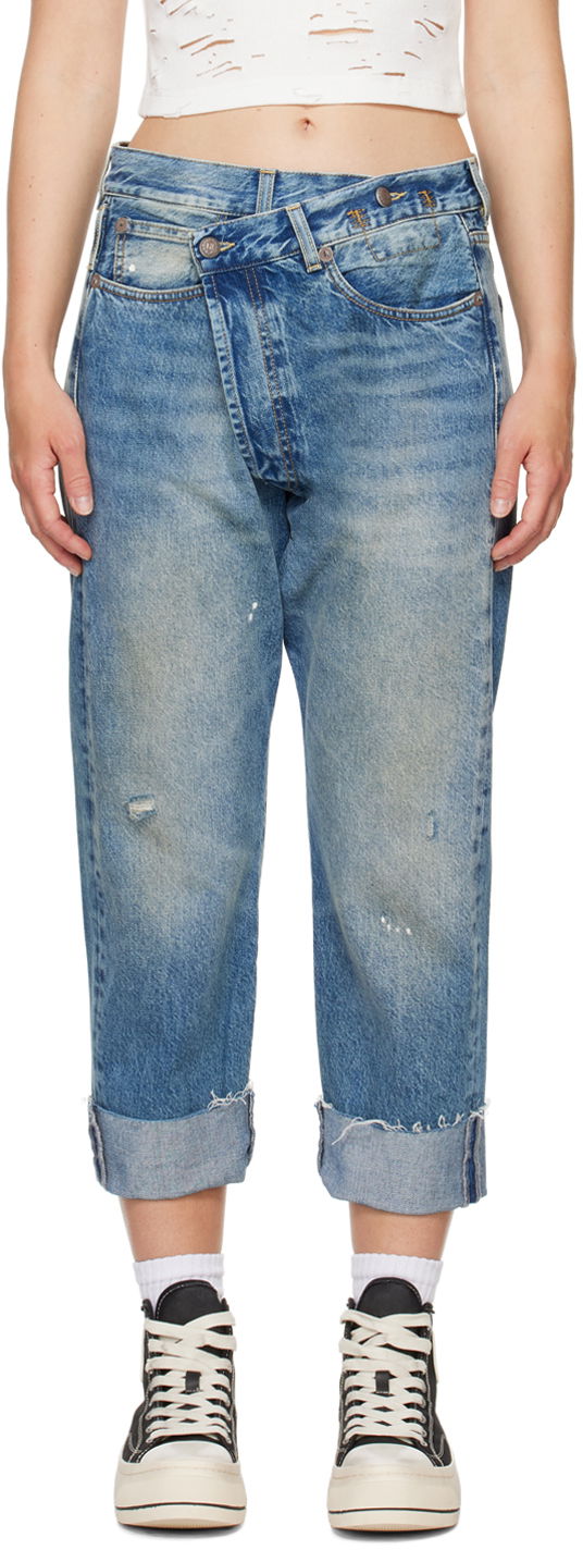 Джинси R13 R13 Crossover Jeans Синій | R13W2048-735