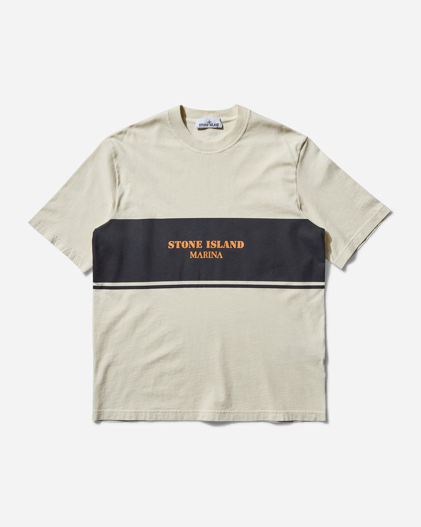 Футболка Stone Island Stone Island Marina Combed Organic Cotton Jersey T-Shirt бежевий | K1S15-2100024-S00X9 V0093