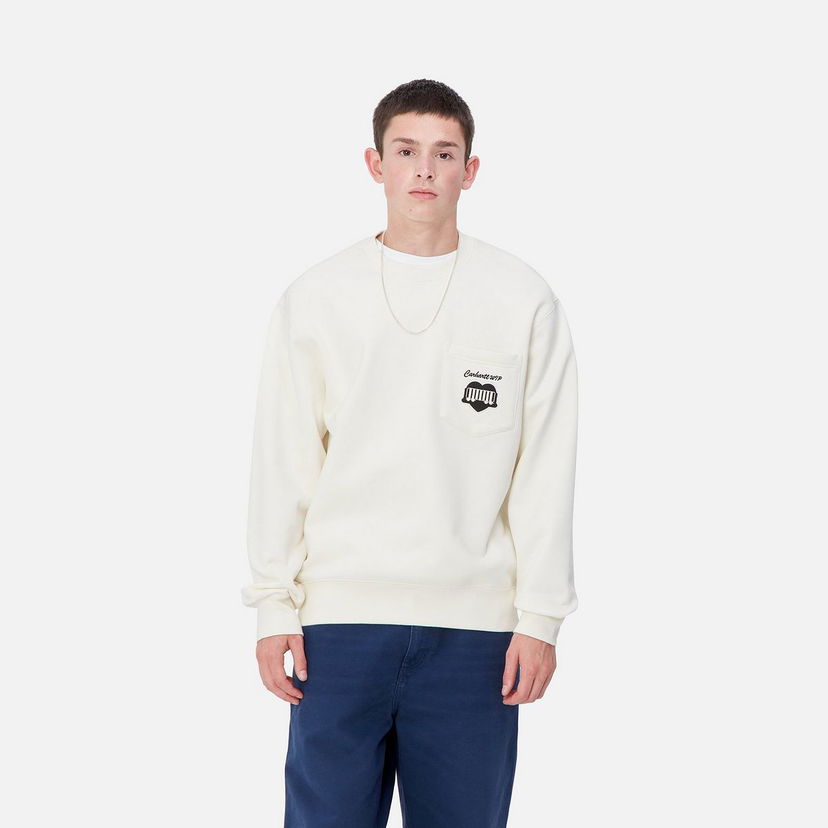 Світшоти Carhartt WIP Pocket Sweatshirt білий | I033932_9