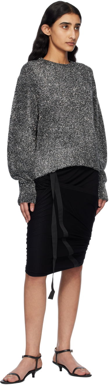 Cветр Helmut Lang Helmut Lang Apex Lurex Crew Sweater Металік | O10HW706, 3