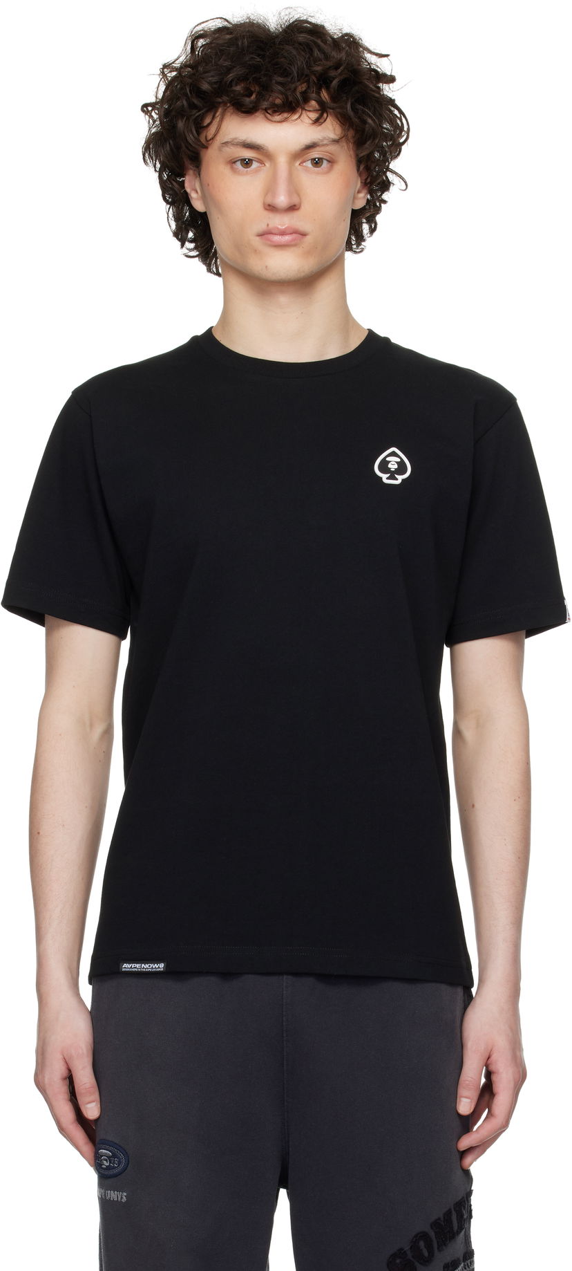 Футболка AAPE by A Bathing Ape AAPE by A Bathing Ape Spades 'AAPE Now' T-Shirt чорний | AAPTEM1599XXNBKX