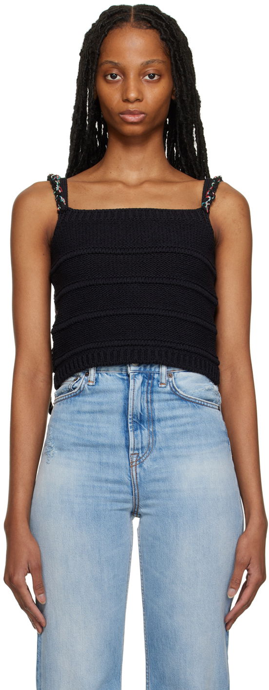 Безрукавка ADER ERROR Knit Braided-Strap Tank Top чорний | BMADSSKT0601BK