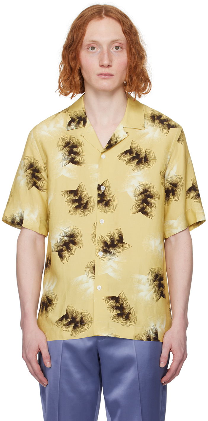 Сорочка Paul Smith Paul Smith Abstract Print Short Sleeve Shirt Жовтий | M1R-905U-M02229-10
