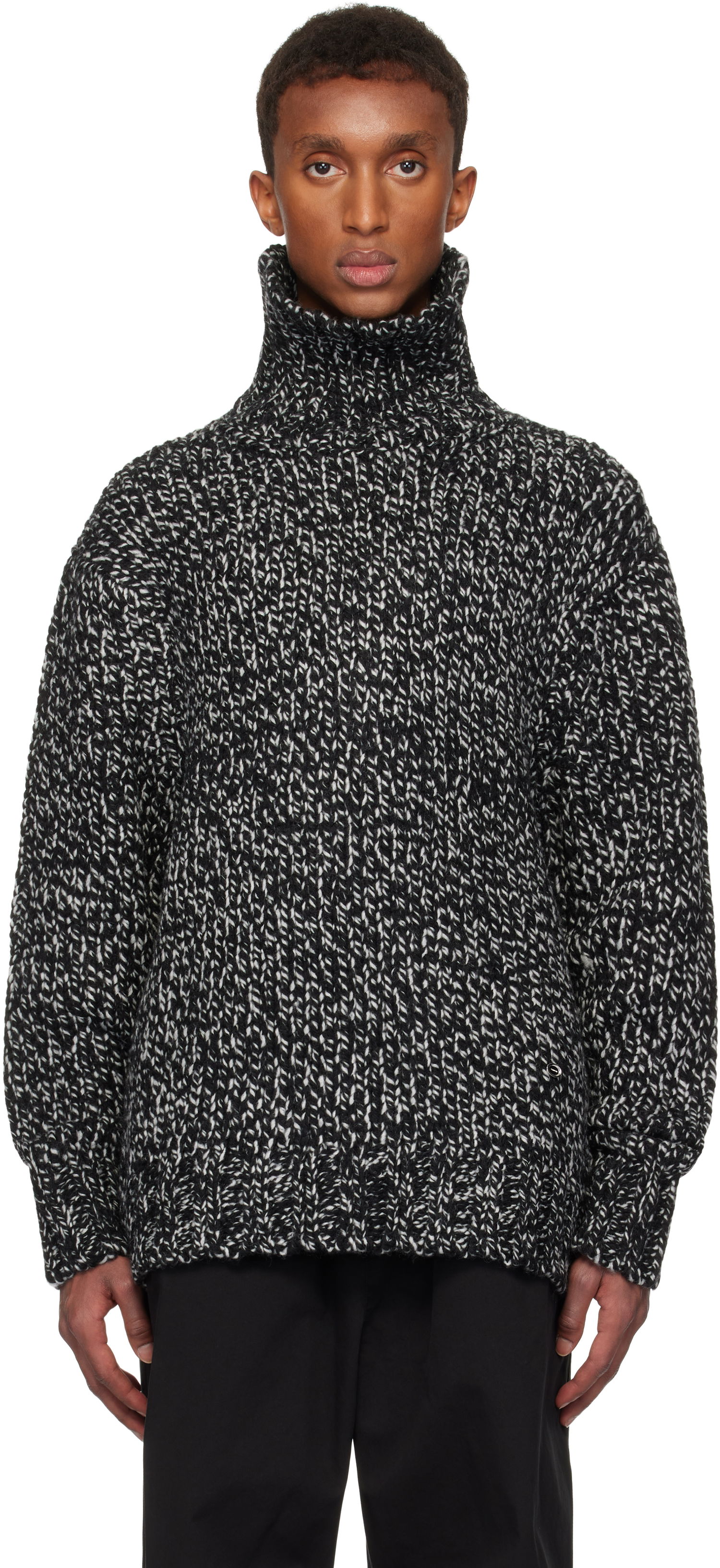 Cветр We11done We11done Chunky Knit Turtleneck Sweater чорний | WD-KT3-24-651-U-B2, 0