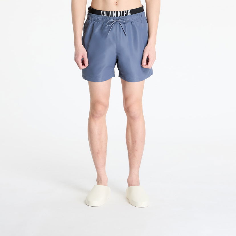 Купальники CALVIN KLEIN Calvin Klein Jeans Medium Double WB Boardshorts Синій | KM0KM01093 PCP