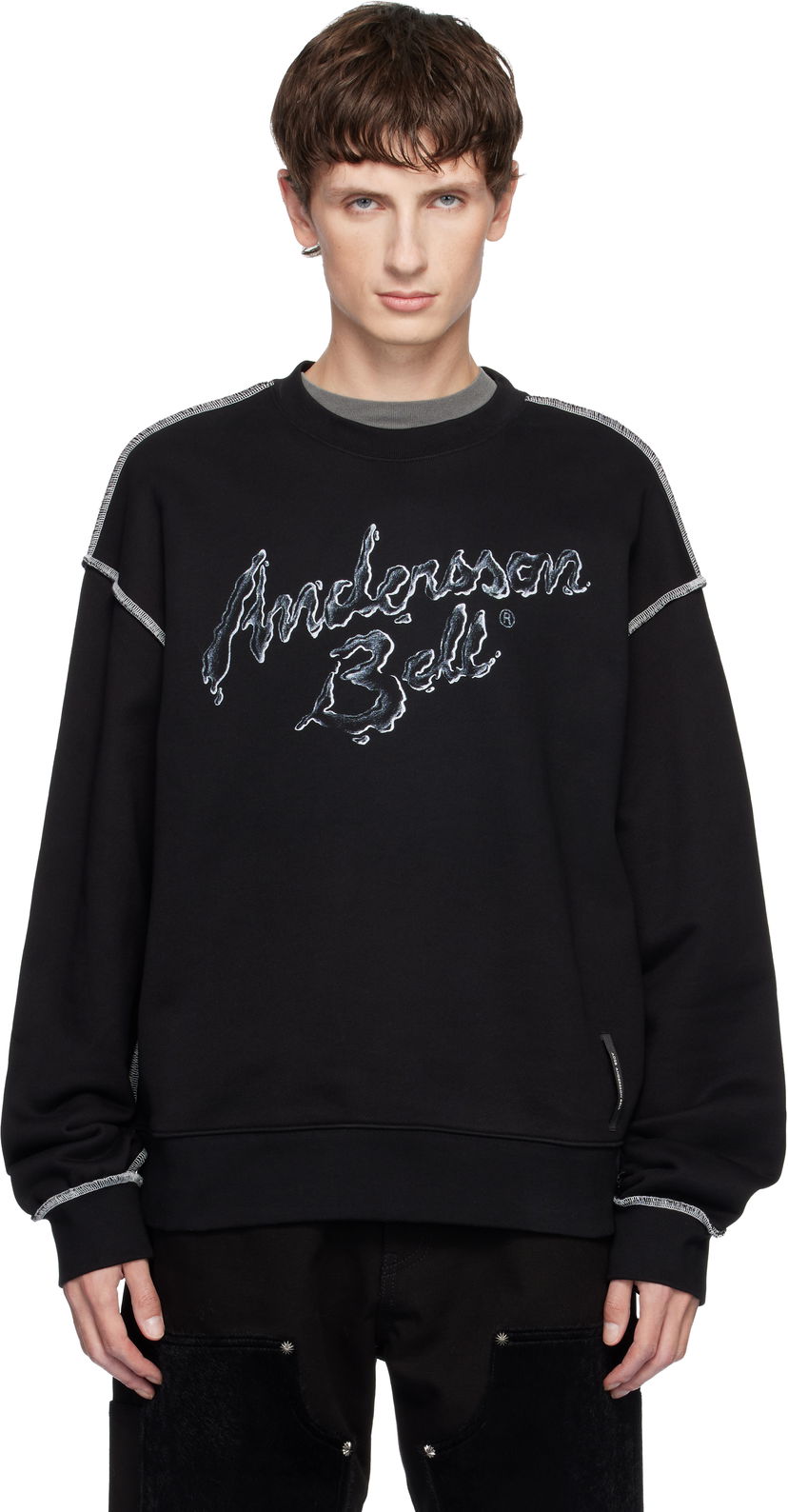 Світшоти Andersson Bell Andersson Bell Liquid Logo Sweatshirt чорний | atb1378u