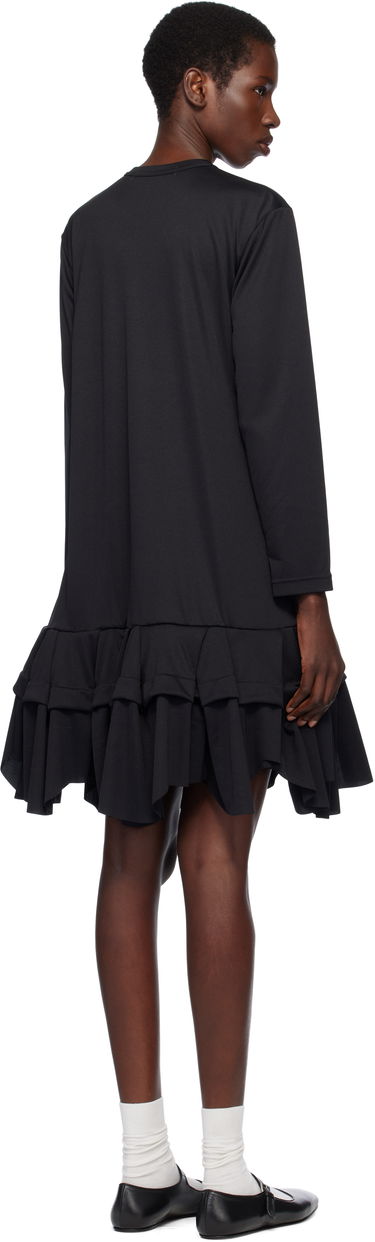 плаття Comme des Garçons Comme des Garçons Midi Dress with Ruffles чорний | RO-T009-051-1, 2