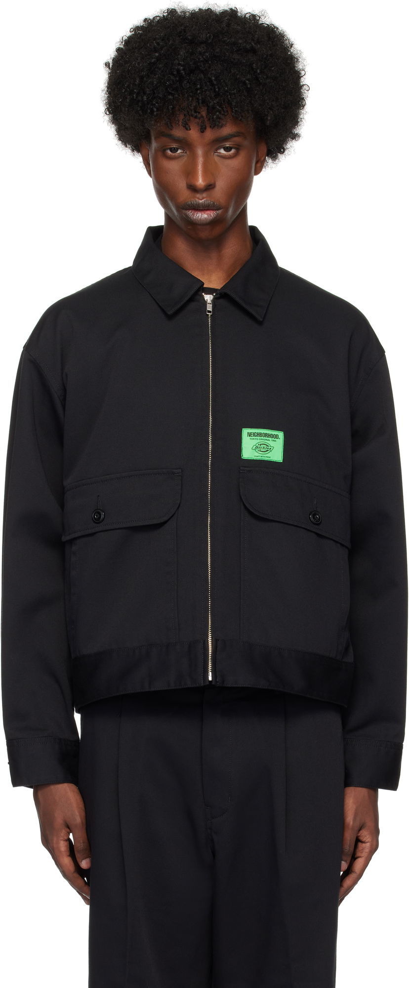 Куртка Neighborhood Edition Zip Work Jacket чорний | 242VFDKN-JKM01