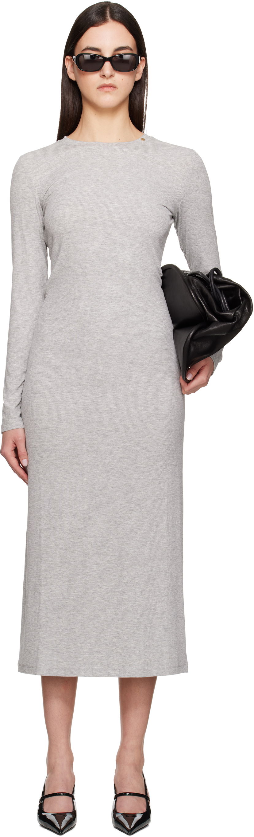 плаття Anine Bing ANINE BING Jo Maxi Dress Сірий | A-02-10930-GRM5