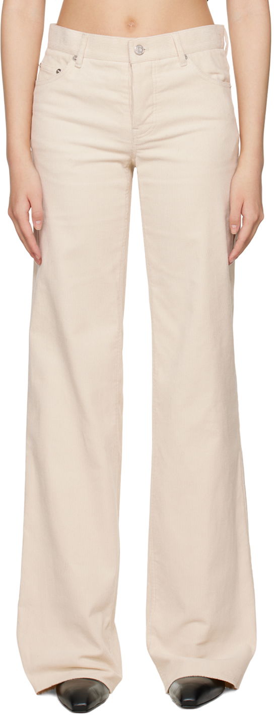 Штани We11done We11done Loose-Fit Corduroy Trousers бежевий | WD-PT3-22-287-W-WH