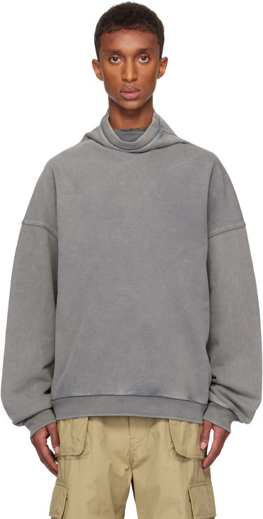 Cветр We11done We11done Standard Turtleneck Hoodie Сірий | WD-TS3-24-731-U-CH, 0