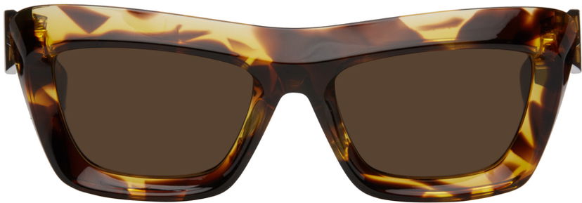 Сонцезахисні окуляри Bottega Veneta Scoop Squared Acetate Sunglasses Коричневий | BV1283S