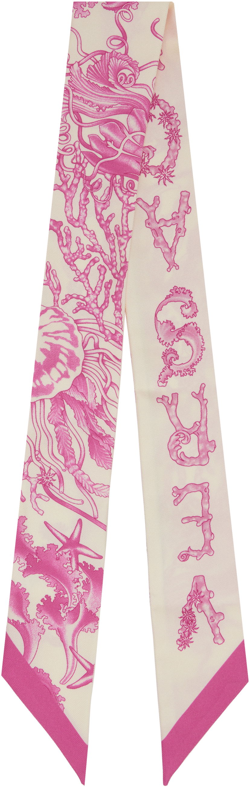 Шарф Versace Versace Underwater Barocco Silk Scarf Рожевий | IBA0005_1A15542
