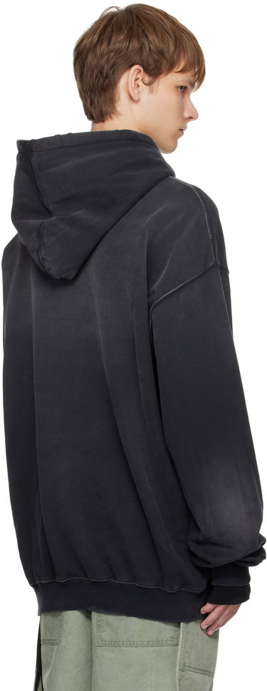 Світшоти Ann Demeulemeester Ann Demeulemeester Ollie High-Comfort Hoodie with Printed Patches чорний | B0013214-FA639-098, 2
