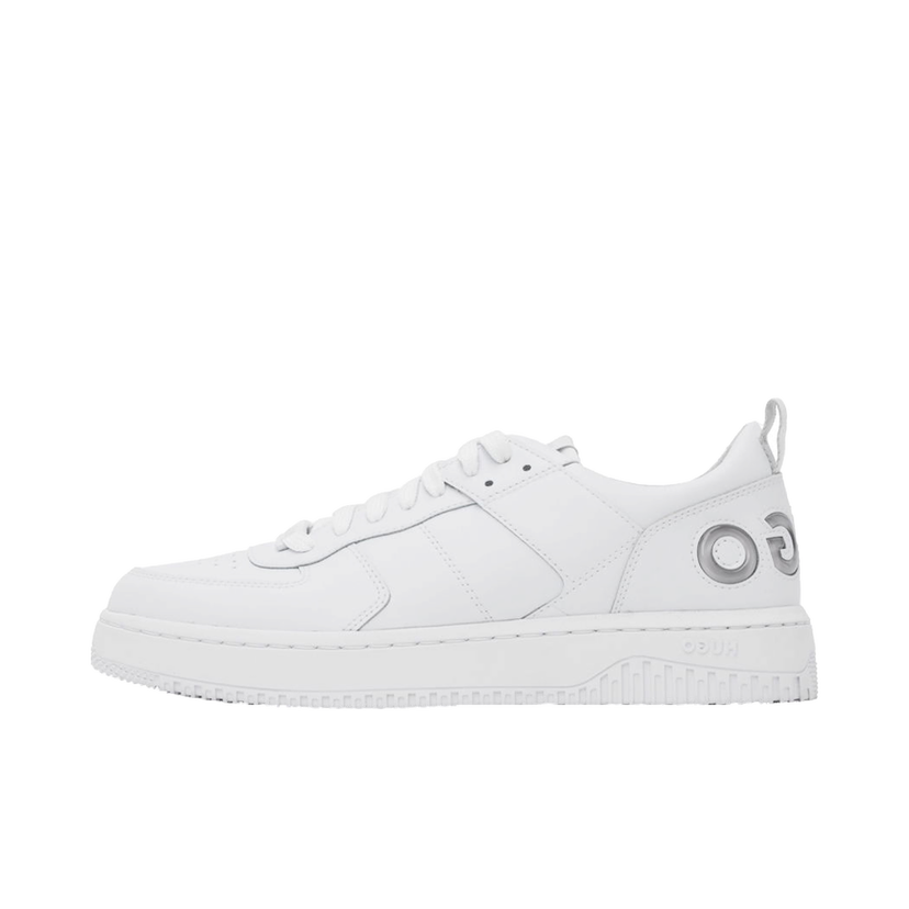 Кросівки та взуття BOSS Faux-Leather Sneakers білий | 50523442