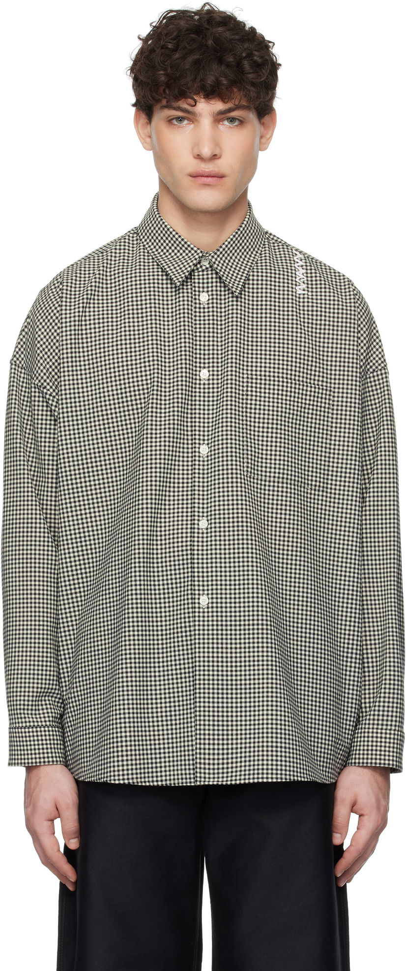 Сорочка Marni Marni Checked Wool Shirt бежевий | CUMU0061S5 UTP787