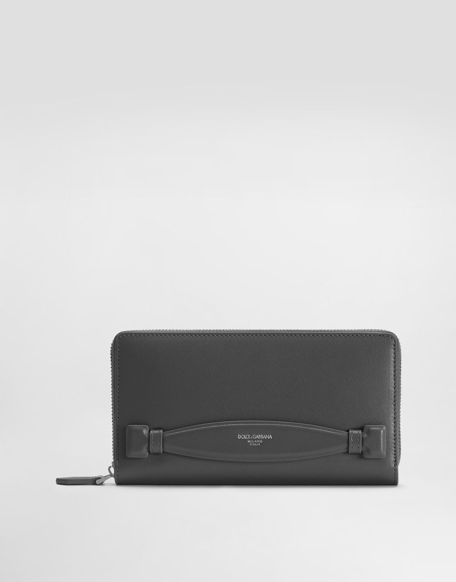 Гаманець Dolce & Gabbana Dolce & Gabbana Zip-Around Calfskin Wallet Сірий | BP1672AV95680730, 0