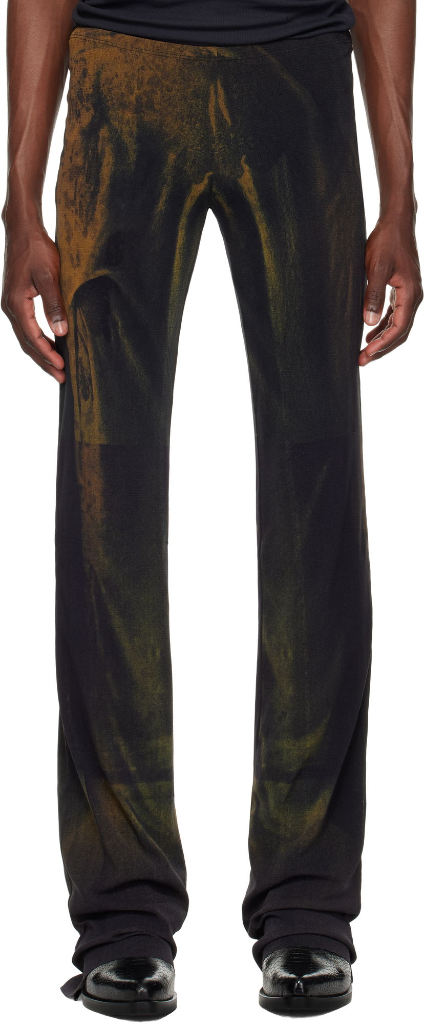 Спортивні штани Jean Paul Gaultier Jean Paul Gaultier Mesh Printed Water Sweatpants чорний | 25/03-W-TR019-M004P-4812