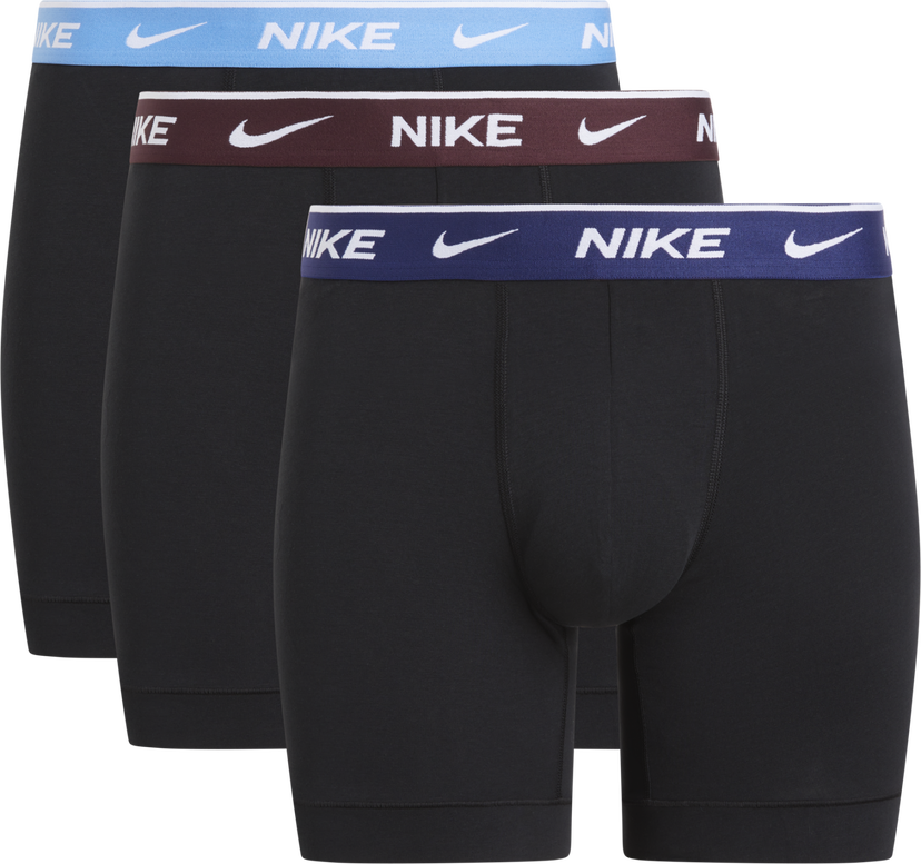 Боксери Nike Everyday Cotton Stretch Boxer Briefs, 3-Pack чорний | 0000KE1007-MYP