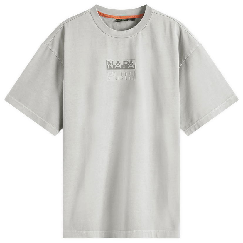 Футболка Napapijri Split Logo T-Shirt, Size Large Сірий | NP0A4ILQH621