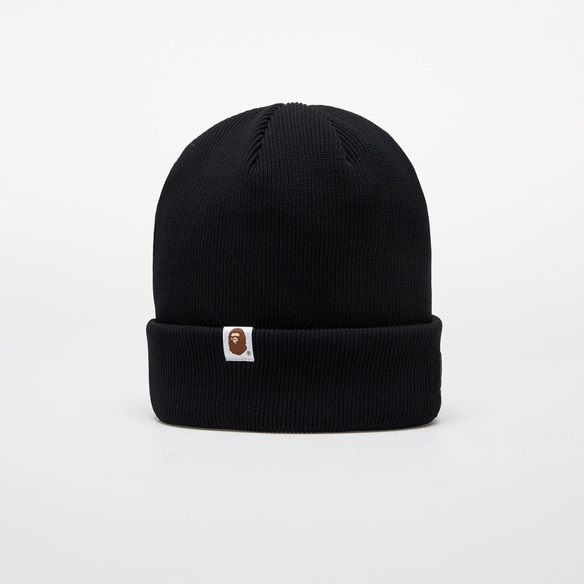 Шапка BAPE Logo Knit Cap чорний | 001HTK801008M BLK