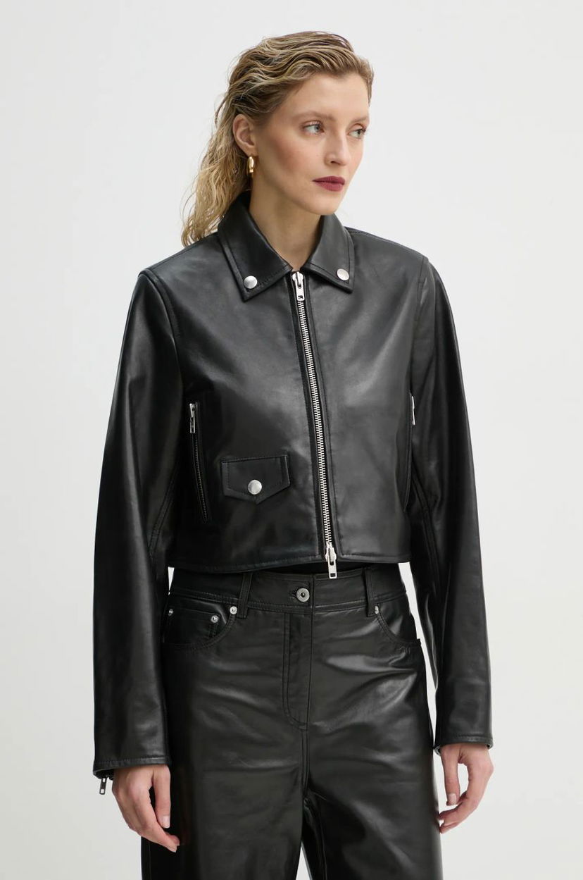 Куртка STAND STUDIO Stand Studio Brooke Cropped Leather Jacket чорний | 66384.7750