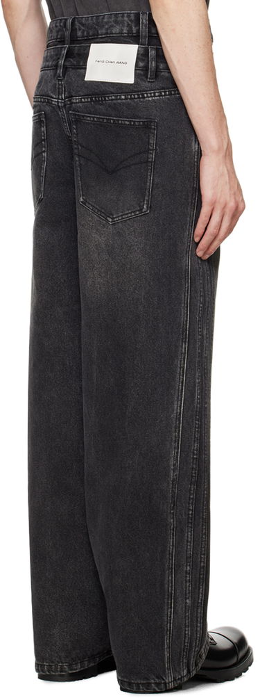 Джинси Feng Chen Wang Feng Chen Wang Double Waist Seaming Jeans чорний | FUF18TR10B, 2