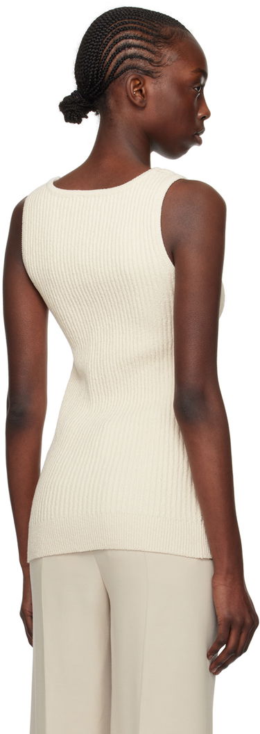 Безрукавка TOTEME Textured Tank Top білий | 242-WRT1670-YA0042, 2