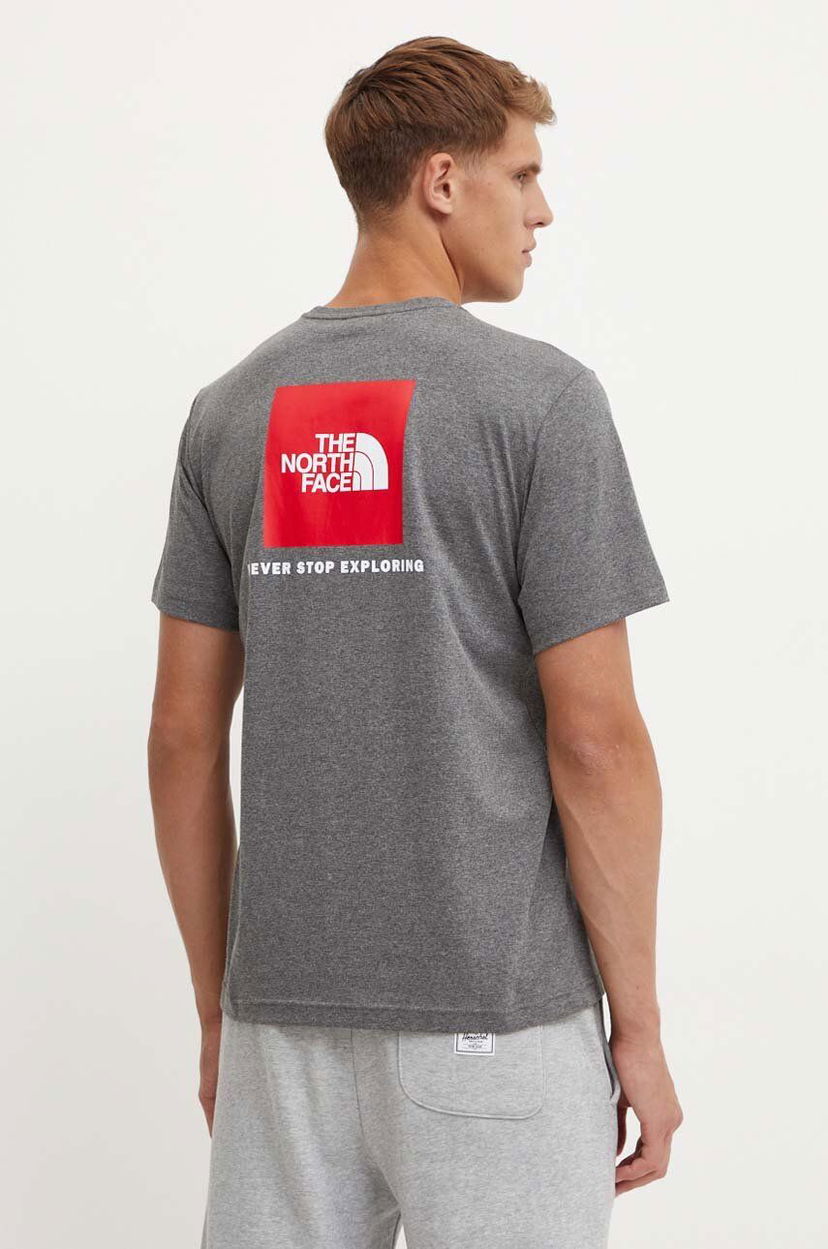 Футболка The North Face Short Sleeve Red Box Graphic T-Shirt Сірий | NF0A87NPDYY1