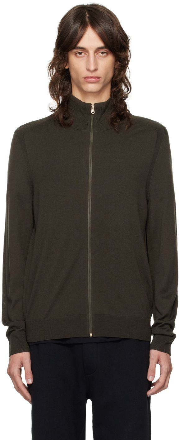 Cветр Paul Smith Paul Smith Zip Through Cardigan Коричневий | M1R-763X-M02093-35