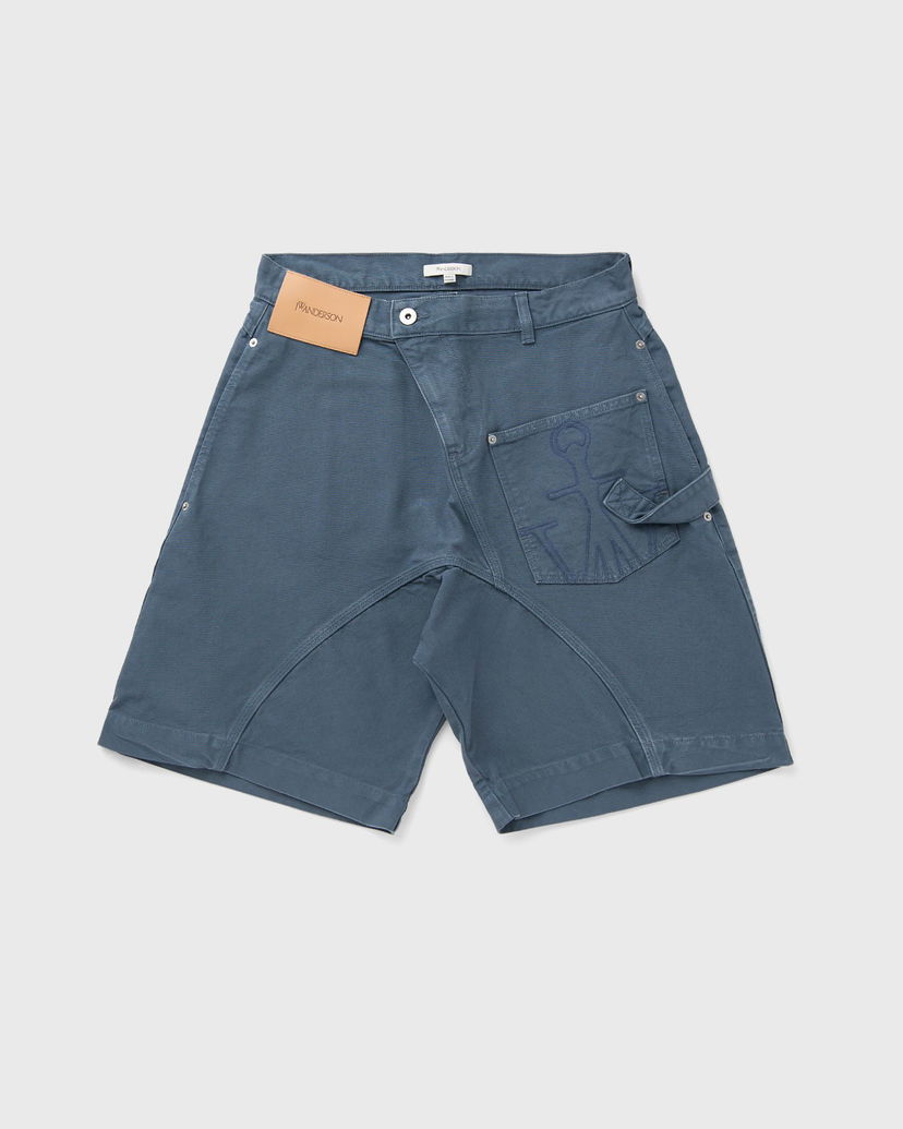 Шорти JW Anderson Twisted Workwear Shorts Синій | SR0108-PG1744-768