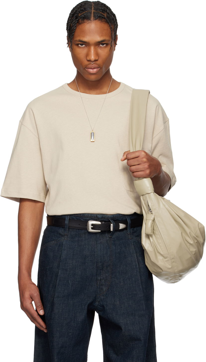 Сумочка LEMAIRE Lemaire Boxy Short Sleeve T-Shirt бежевий | TO1382 LJ1010