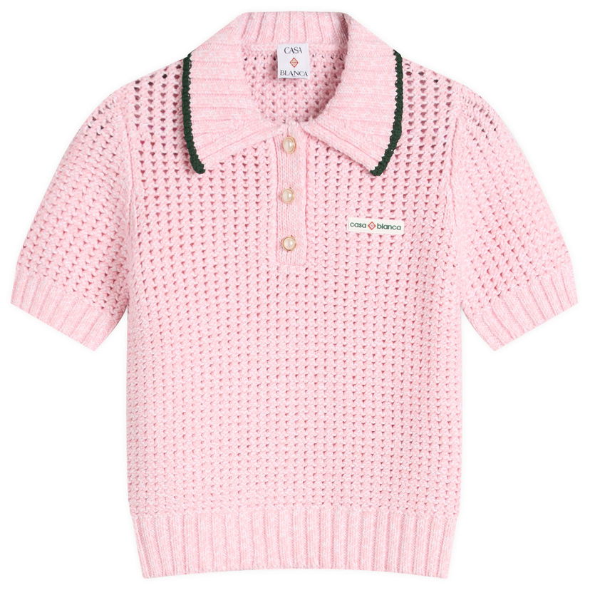Сорочка поло Casablanca Women's Casablanca Mouline Polo Shirt Рожевий | WPF25-KW-1014-02