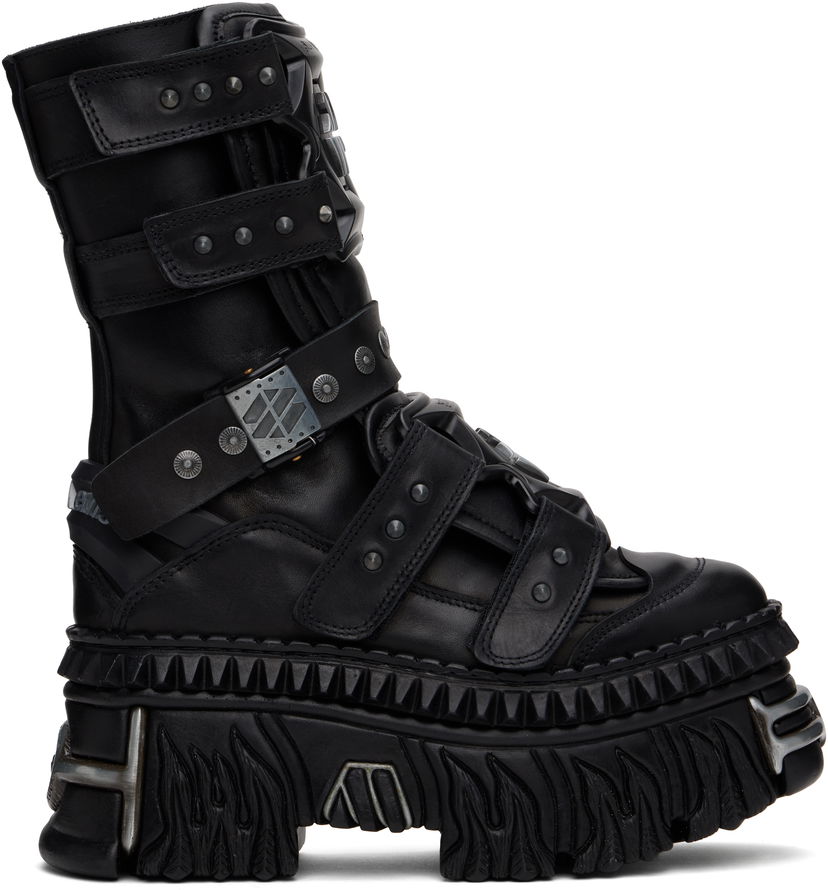 Кросівки та взуття VETEMENTS New Rock Edition Gamer Boots чорний | UA66SN120B