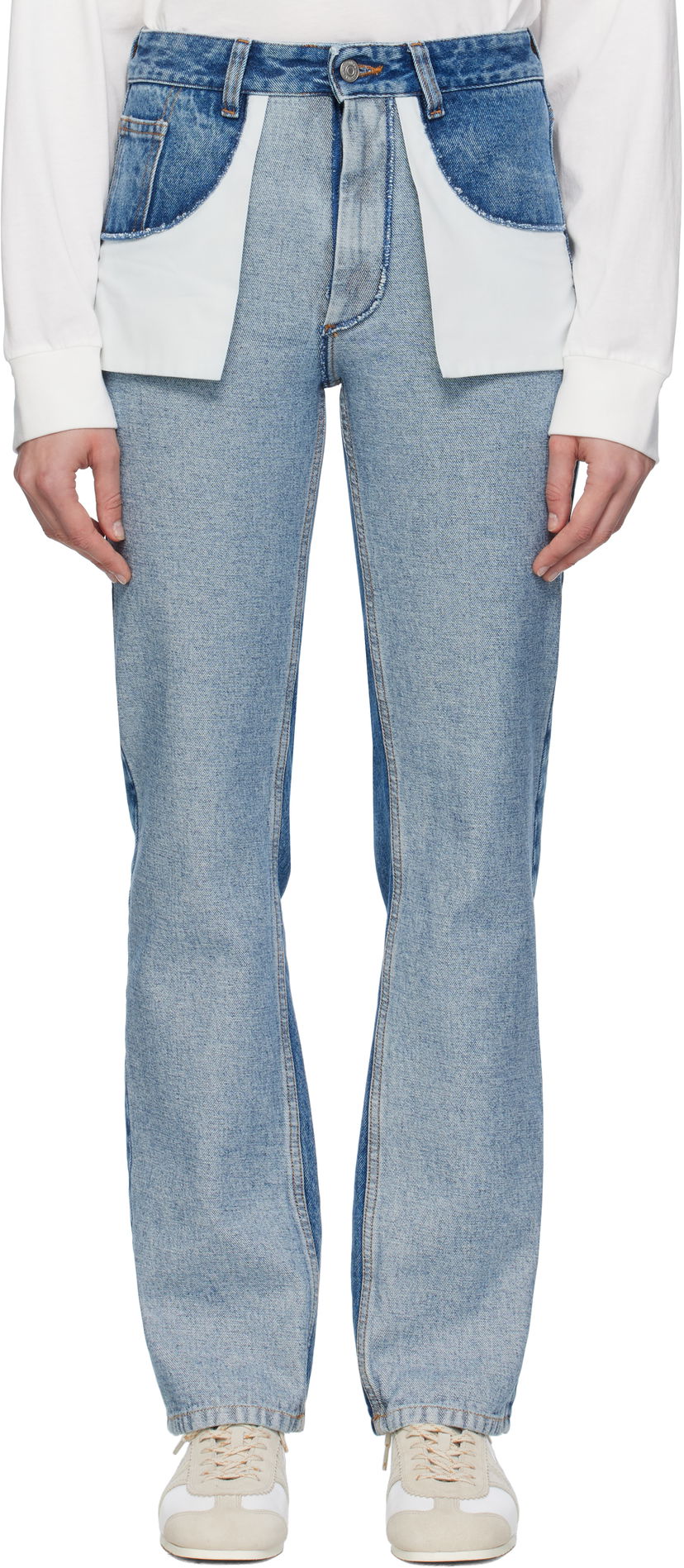 Джинси Maison Margiela MM6 Maison Margiela Straight-Leg Jeans Синій | S52LA0256 M30018