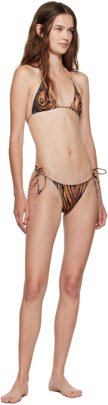 Купальники Jean Paul Gaultier Jean Paul Gaultier 'The Wood' Print Bikini Коричневий | 25/03-W-BS031-J009P-0060, 3