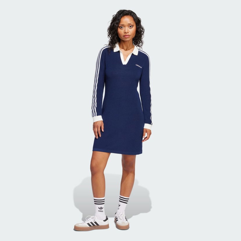 плаття adidas Performance Knitted Polo Dress Синій | JC7690