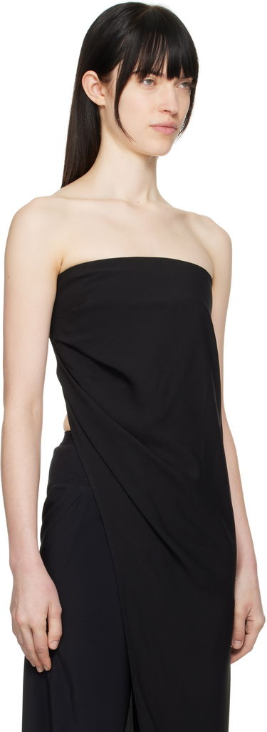 плаття Rick Owens Rick Owens Hollywood Lido Draped Strapless Top чорний | RP01E7135 Y, 1