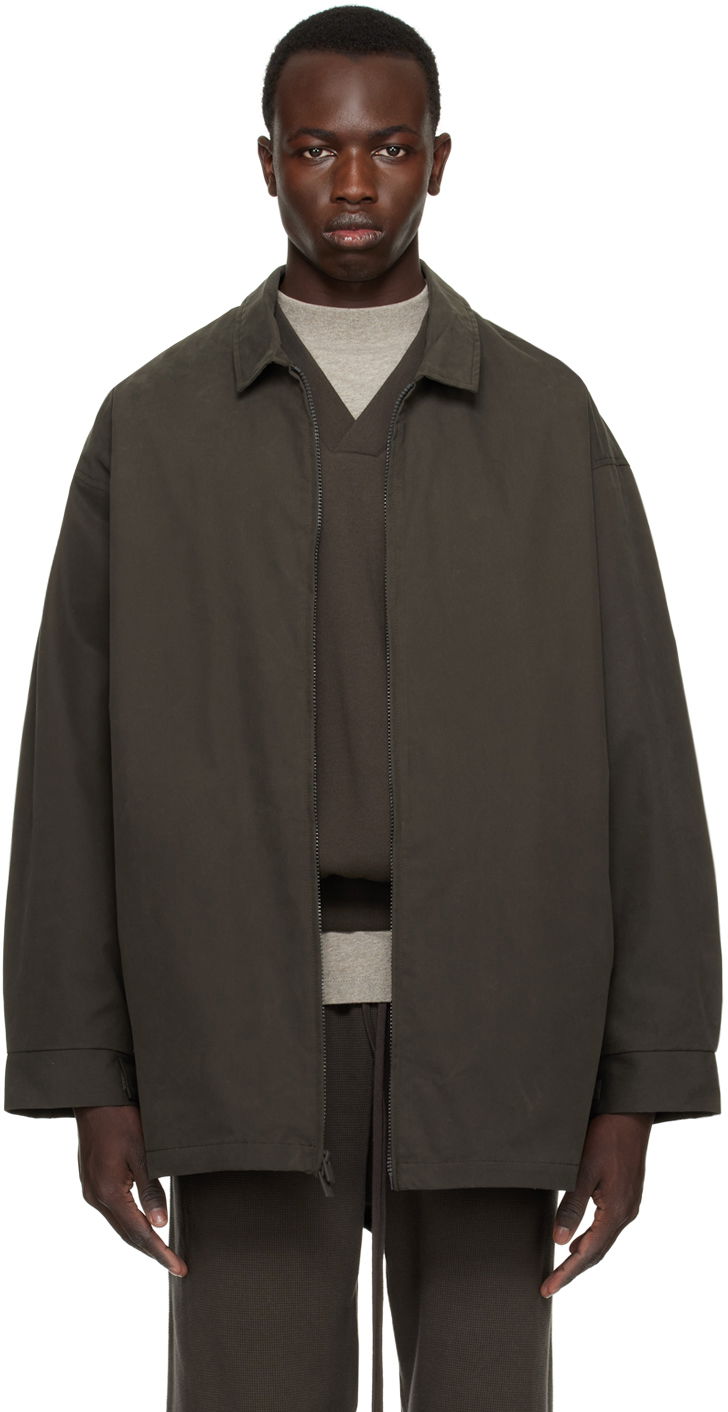 Вітровка Fear of God Essentials Zip Jacket Зелений | 202BT224190F