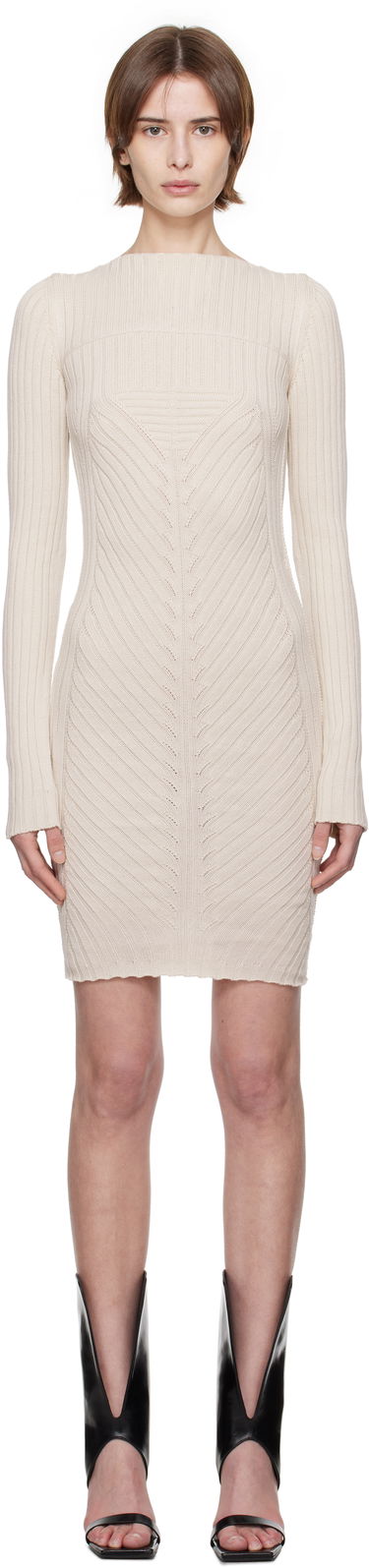 плаття Rick Owens Rick Owens Hollywood Knit Mini Dress бежевий | RP01E7651 KEC, 0