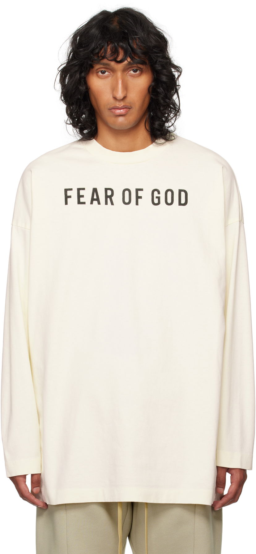 Футболка Fear of God Thunderbird Long Sleeve T-shirt білий | FG24FW50-10175EBHWJ