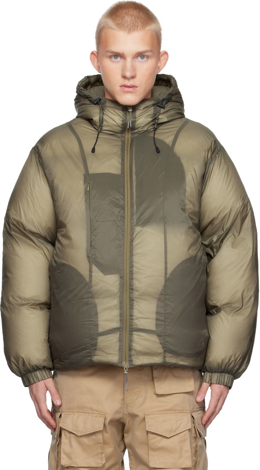 Пуховик ROA Smooth Down Puffer Jacket Зелений | RBMW0237FA184