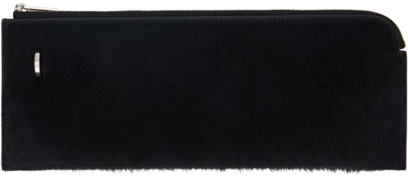 Гаманець Rick Owens Leather Zip Pouch Wallet чорний | RA01D0415 LHL