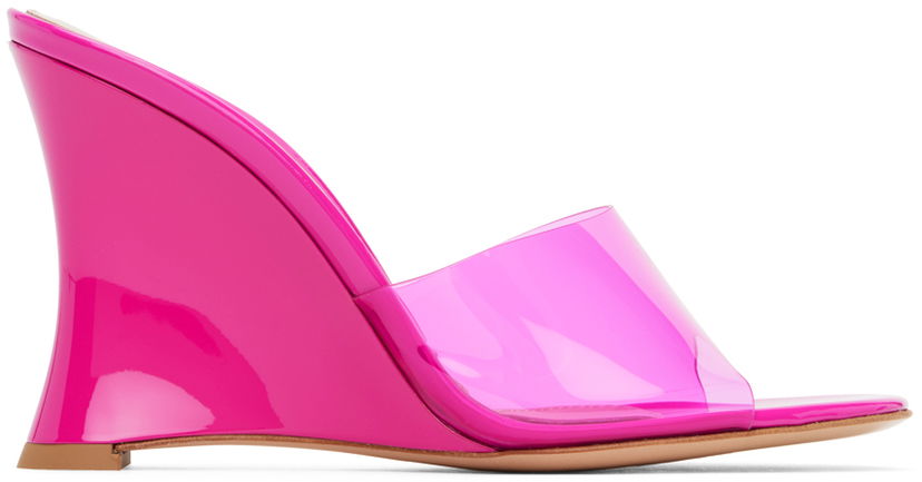 Аксесуари Gianvito Rossi Gianvito Rossi Futura Wedge Mules Рожевий | G16210.95RIC.GSV