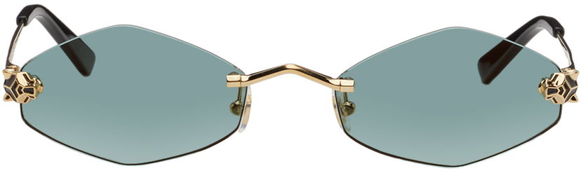 Сонцезахисні окуляри Cartier Sunglasses With Green Lenses чорний | CT0433S-003