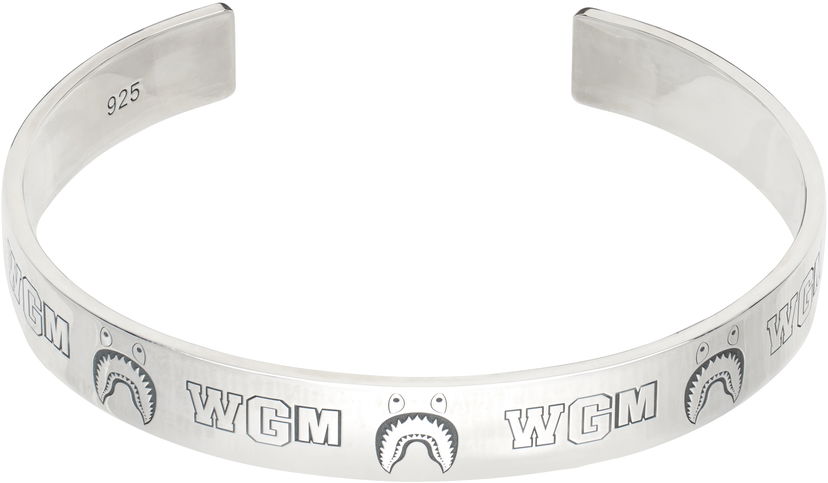 Браслет BAPE Shark Bangle Bracelet Металік | 001GDK701048F